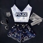Шелковая пижама Dream Lady A569 Полиция
