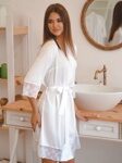 Шелковый Халат Dream Lady Florencia белый